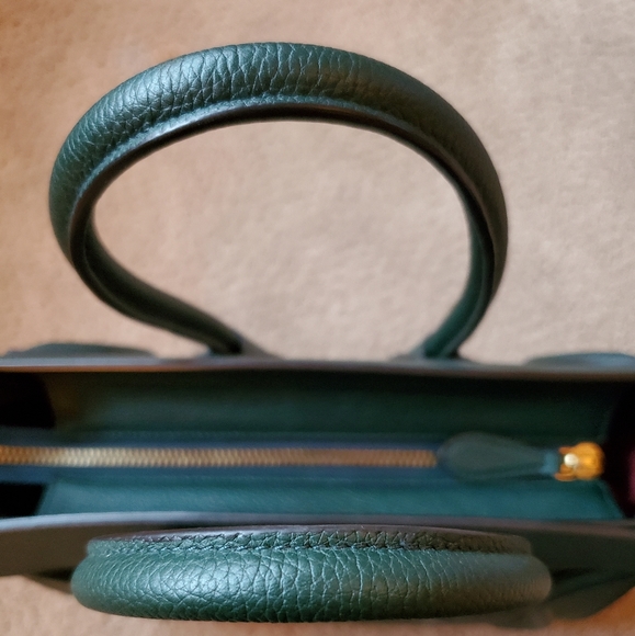 Celine Micro Luggage Handbag Dark Green Authentic - Picture 8 of 16